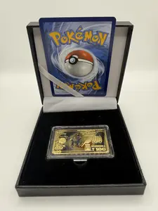 Pokemon Card and Collectible Umbreon Gold-Plated Bullion Bar W/ Display Box - Guaranteed Vintage Card