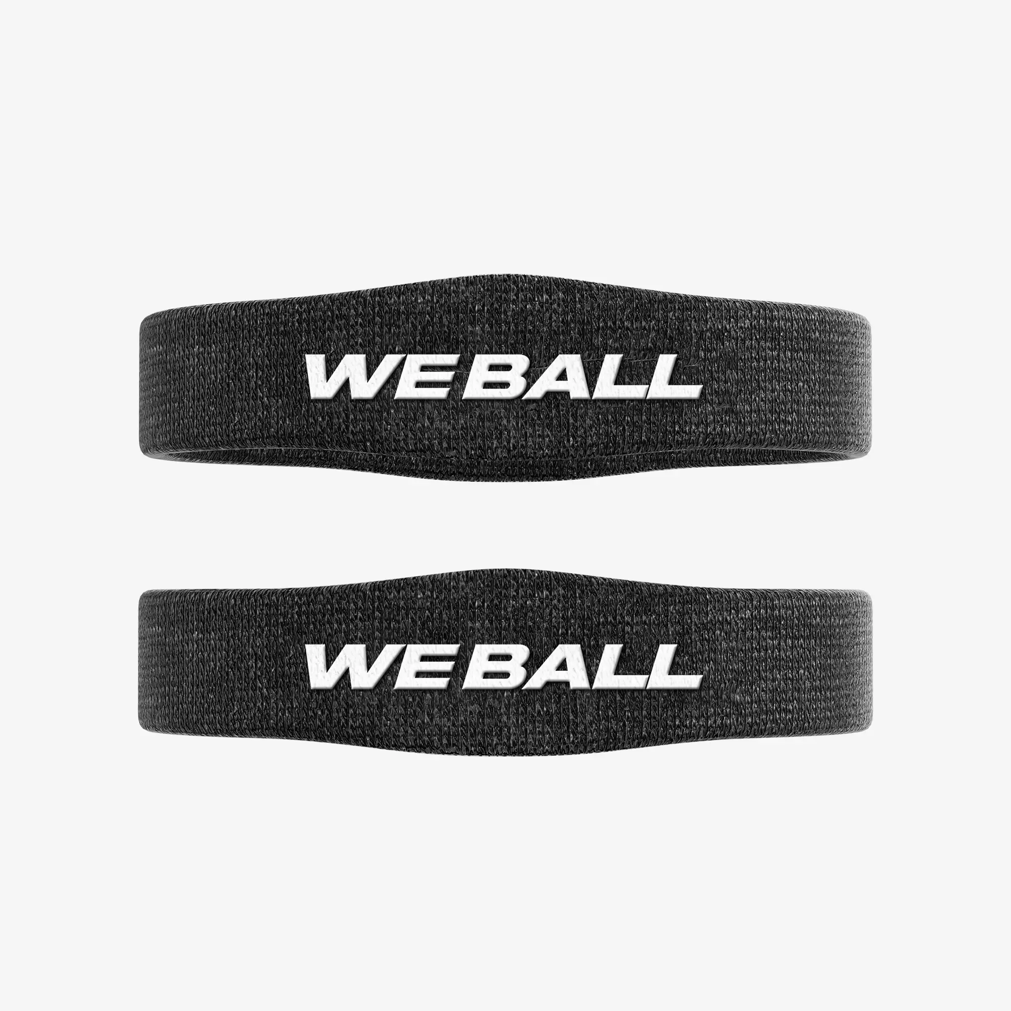 We Ball Sports Skinny Bicep Bands - Black, 2-Pack Snug Fit Strength Training Workout Bands Set for Fitness Stretching, Snug Fit Band