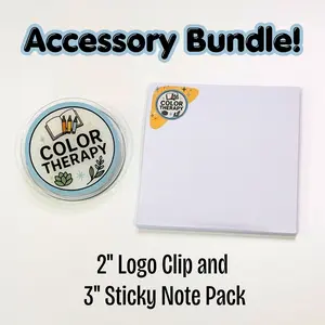 Color Therapy Acrylic Clip and Sticky Note Bundle