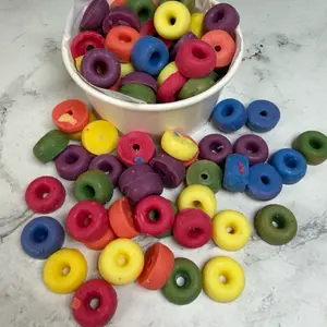 Fruity Breakfast Cereal Wax Melts - Assorted Colors for Aromatic Home Fragrance