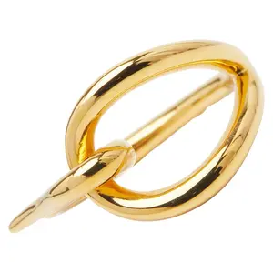 Pre-owned HERMÈS Stainless Small Leather Goods Hermes Jumbo Scarf Ring