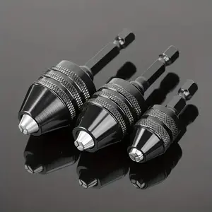 Quick Type Electric Grinder Drill Chuck, Hexagonal Shank Three-claw Chuck, Twist Drill Head with Round Shank Connection, Power Tool Accessories
