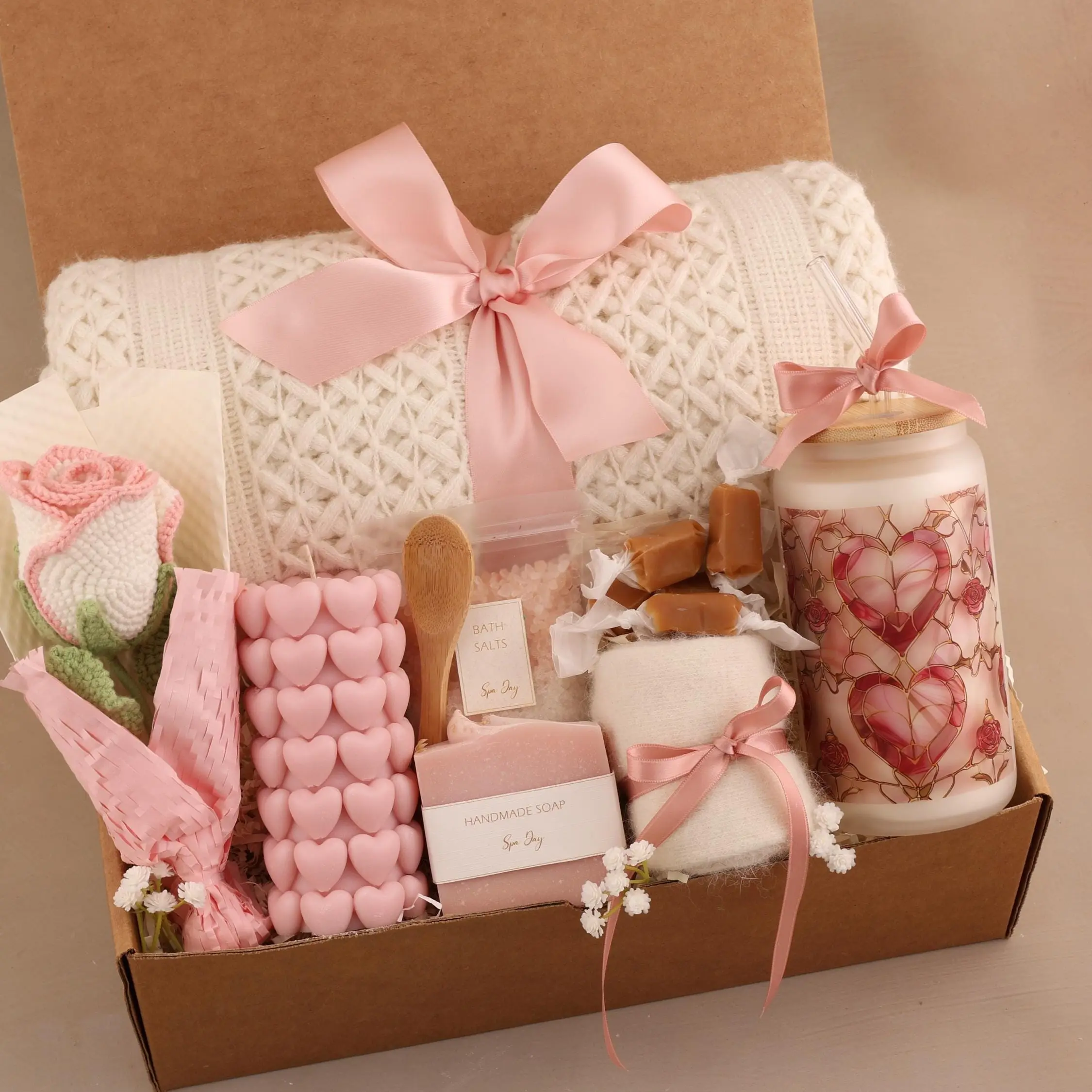 PillarHeartPinkCandl