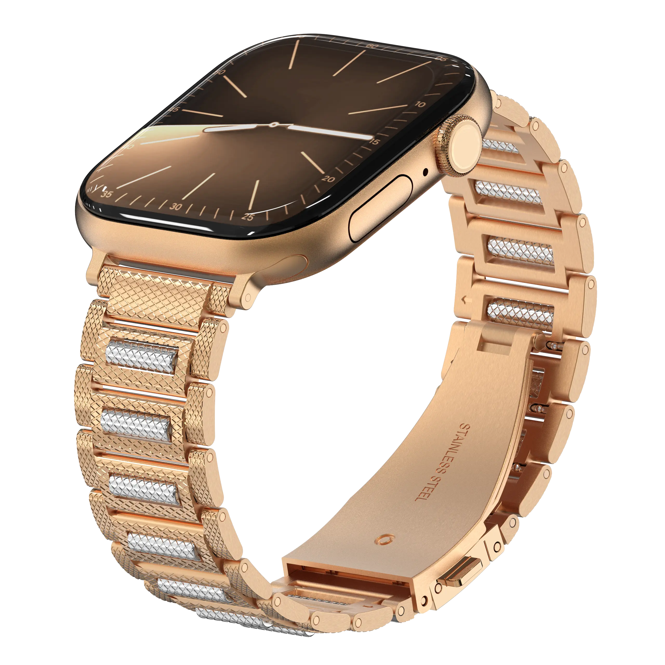 Cool Rotating Bead for Apple Watch smart watch iwatch Band for Men – Premium Stainless Steel Bracelet, Smooth Rolling Design, Heavy-Duty Style, Fits 38mm–49mm Series 11–Ultra