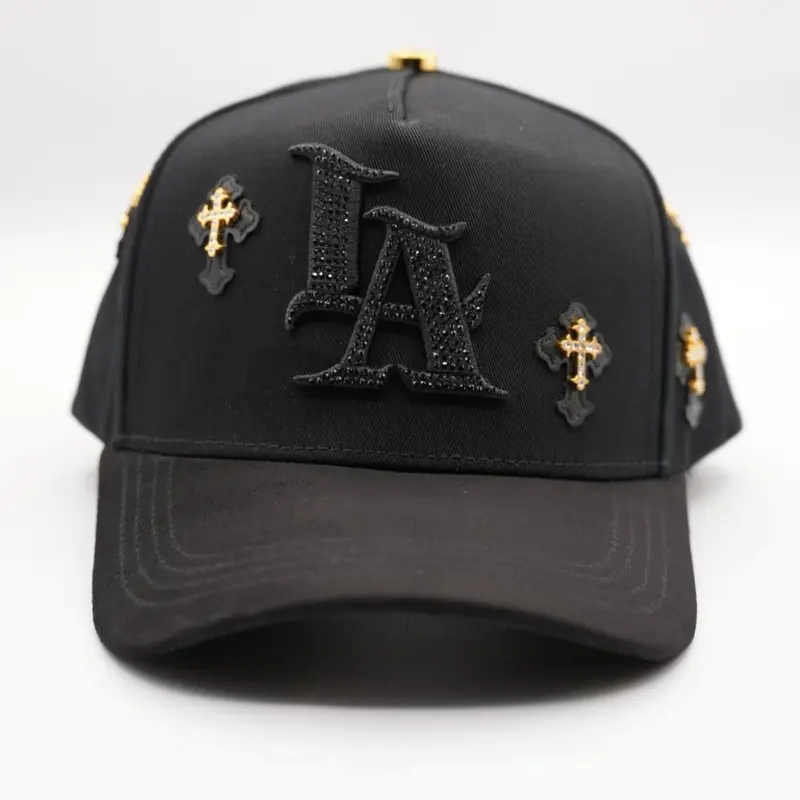 Cap “LA” Cruz,Black/gold,”Klan hats”, premium
