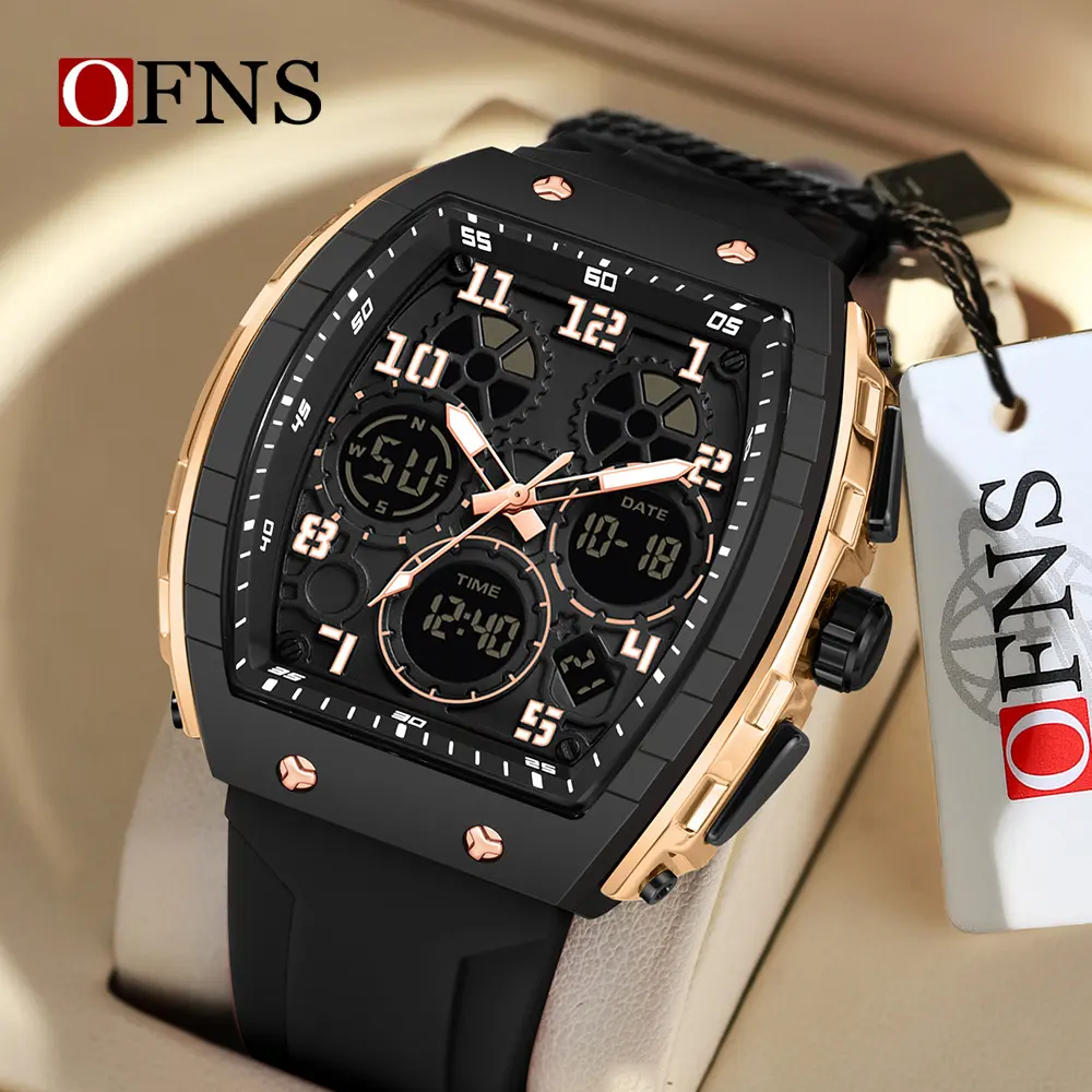 Men's Digital Sport Watch - Multifunctional Waterproof Watch with Luminous Alarm,  Movement, & Sleek Blue Design. The Ultimate Casual-to-Business Casual Watch for Daily Wear & Gifts.