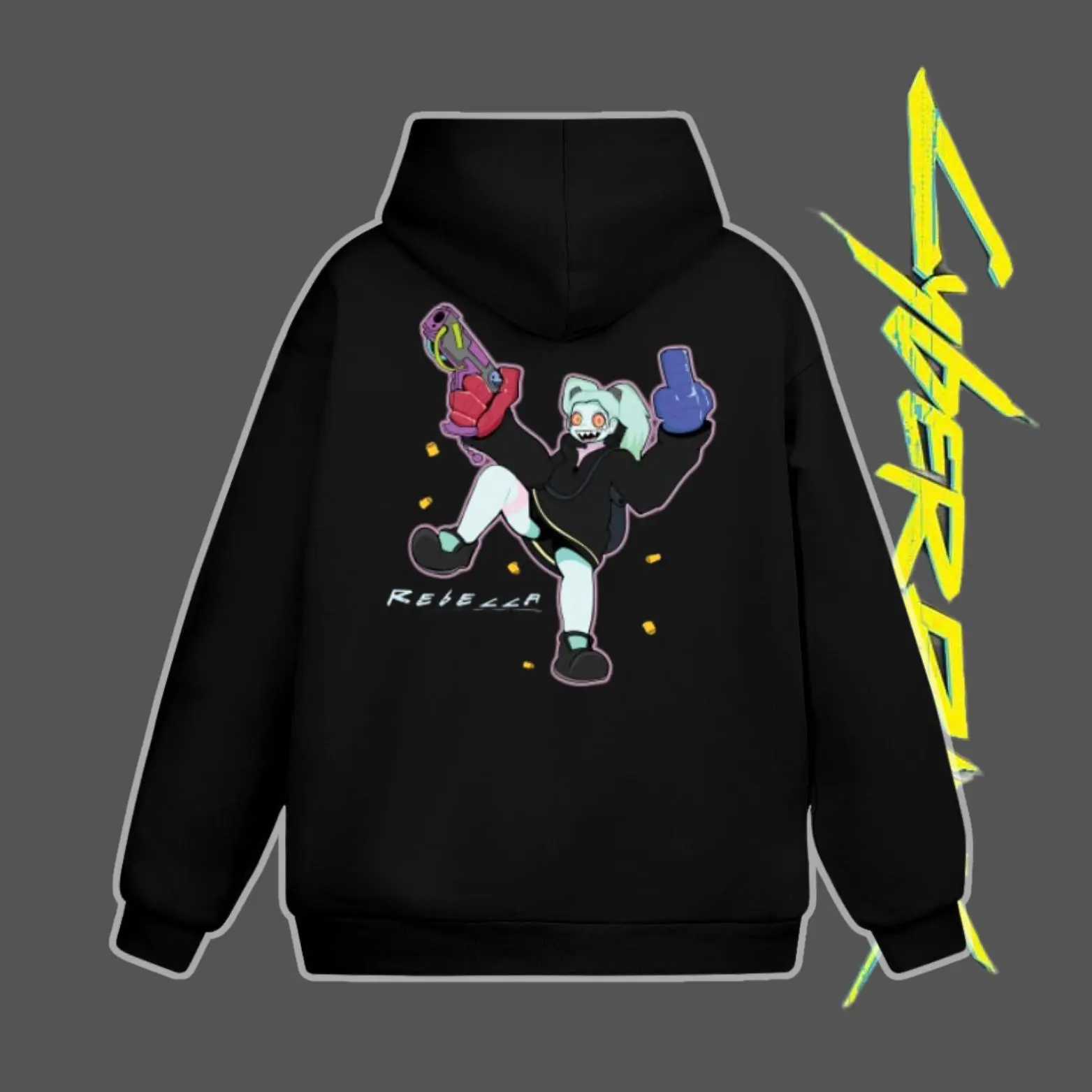 On Trend Cyberpunk 2077 Rebecca Hoodie/Sweatshirt/T-Shirt 2 Sided 