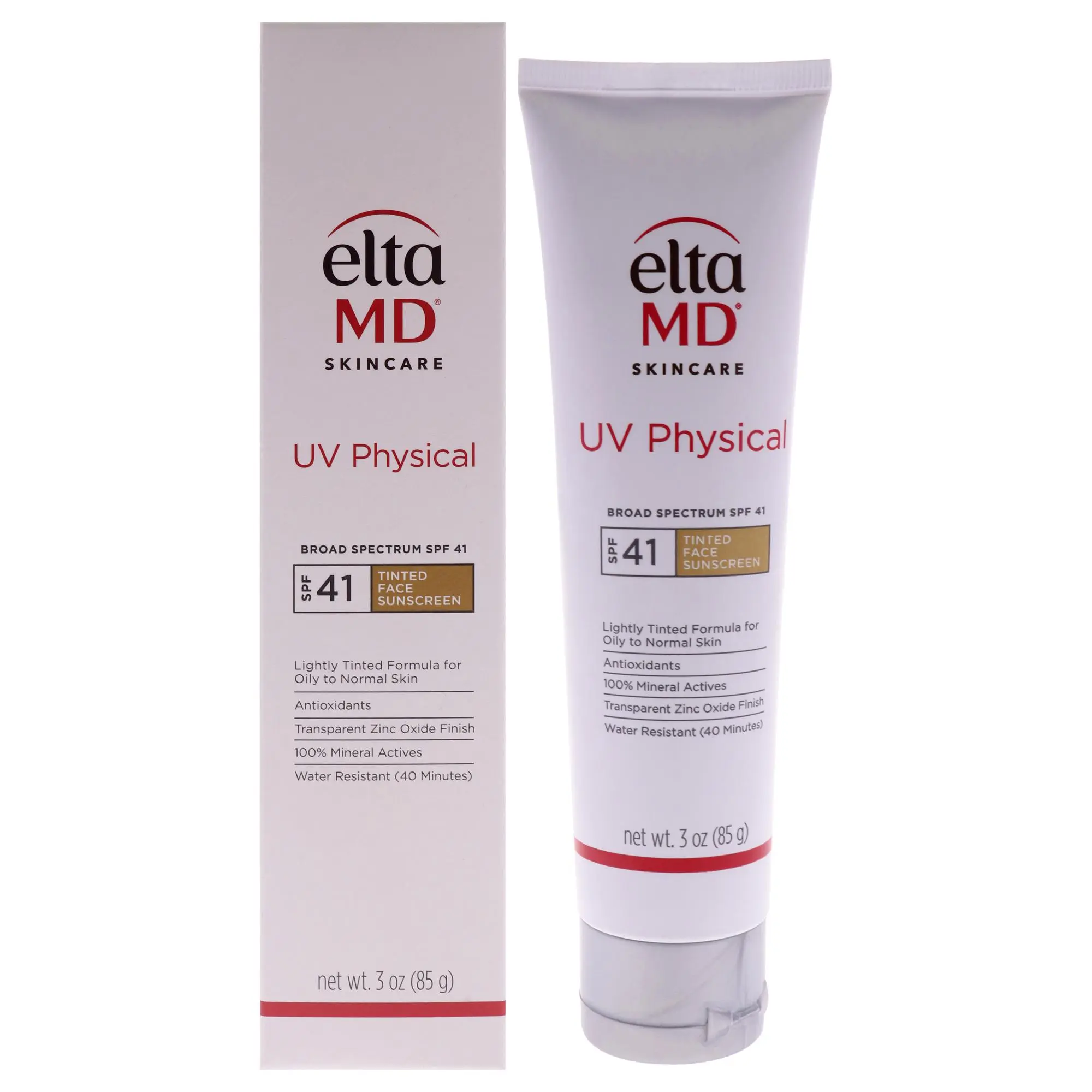 EltaMD Unisex Facial Tinted Zinc Oxide Lightweight UV Physical Sunscreen SPF 41 - 3oz