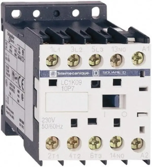 Schneider Electric 3 Pole, 110 Coil VAC at 50/60 Hz, 6 Amp at 440 VAC, Nonreversible IEC Contactor BS 5424, CSA, IEC 60947, NF C 63-110, RoHS Compliant, UL Listed, VDE 0660 LC1K0601F7