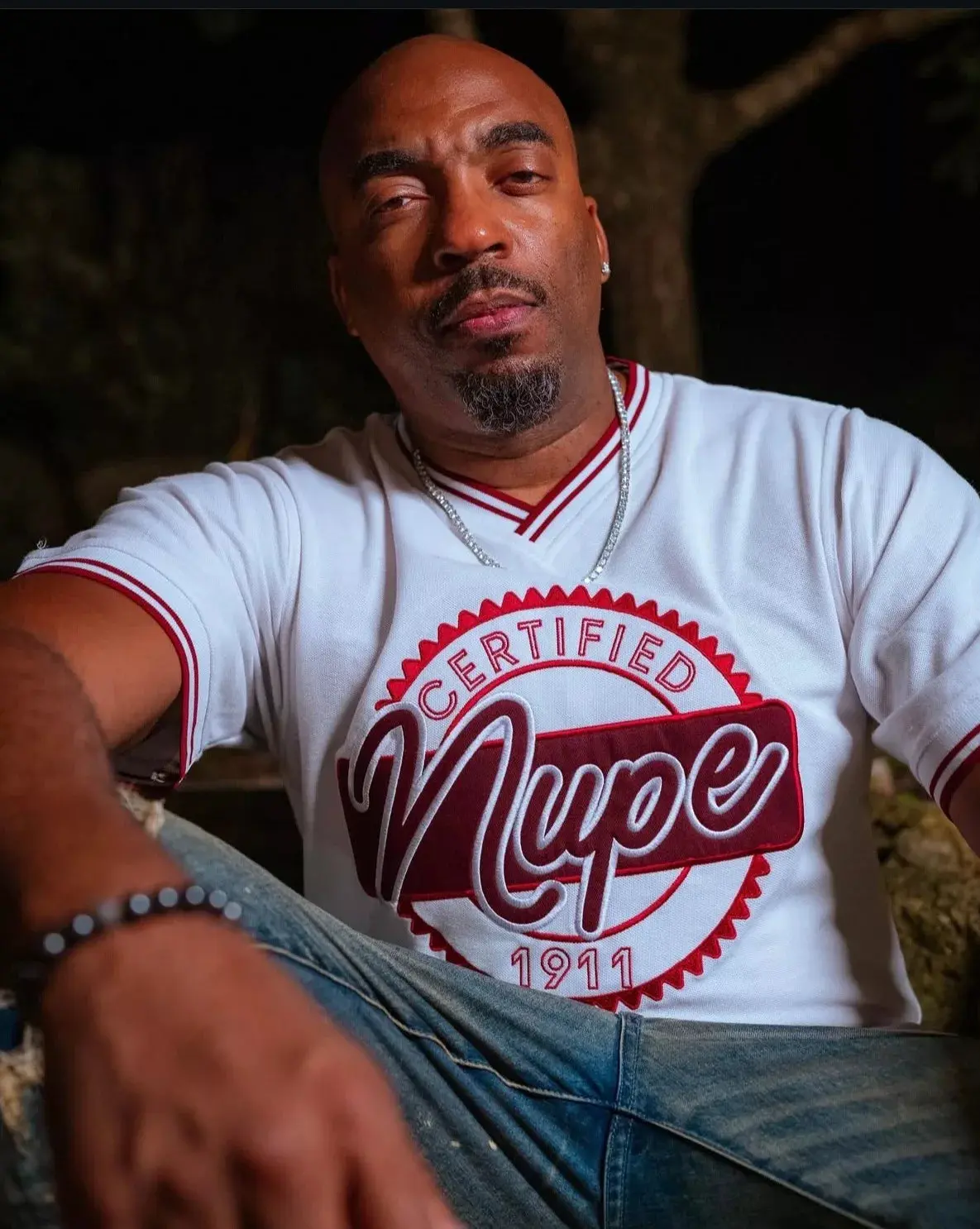 Kappa Alpha Psi Certified White Nupe V-Neck Jersey