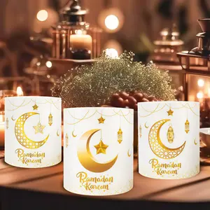 6pcs Ramadan Mubarak Lampshade EID Mubarak Decor For Home Paper Lantern No Lights Ramadan Kareem Party Gifts Home Decor Ornaments