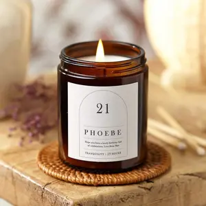 21st Birthday Gift for Her Candle Curved Arch, Birthday Gift for Friend, Birthday Gift for Her
