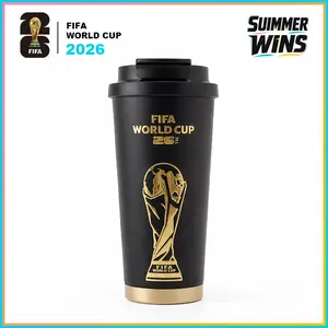 Official Licensed FIFA World Cup 2026 Premium Vacuum Insulated Stainless Steel Travel Coffee Cup - Heavy Duty Stainless Steel Keeps for Cold SummerVibes gift Fantasy Football Championship summerwins