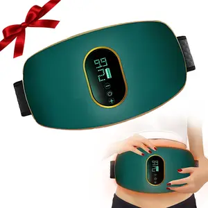 Adjustable Abdominal Massage Belt for Women & Men, Heat & Vibration Therapy, Belly Muscle Trainer & Relaxation Wrap