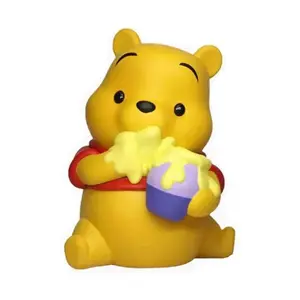 Monogram Winnie The Pooh Piggy Bank with Honey Pot, Cartoon Characters Collectibles for All Ages Coin Storage Home Decor Home Supply