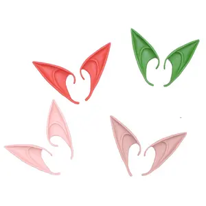 Cosplay Latex Fairy Angel Elf Ears Halloween Masquerade Party Costumes Halloween Party Decoration Supplies Photo Props Festival Adjustable Halloween Hats Mask