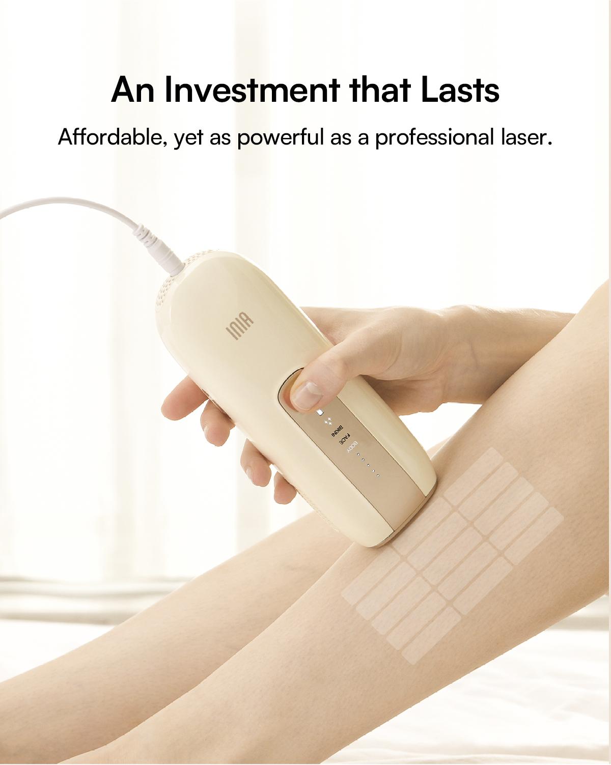INIA FOND IPL At-Home Laser Hair Removal Device, Hair Root Elimination, 16.5J Energy, Unlimited Flashes, FDA Cleared, 2-Year Warranty, for Women and Men, Best Valentine's Day Gift for Her INIA FOND IPL At-Home Laser Hair Removal Device, Hair Root Elimination, 16.5J Energy, Unlimited Flashes, FDA Cleared, 2-Year Warranty, for Women and Men, Best Valentine's Day Gift for Her