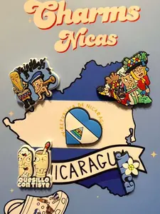 Pines y Charms Nicaragüenses – 5 Pines - Accesorios con Identidad Nica - Pinol Style