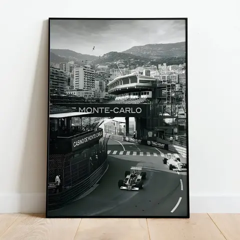 Monaco Race Track Poster Gift for Men Hand Decoration Artistic Room Decoration Print Wall Famous Raceway Decorative Artwork Modern Cool Design Various Sizes 8x12 12x18 16x24 24x36 US Inches wall decor wall art posters Photo