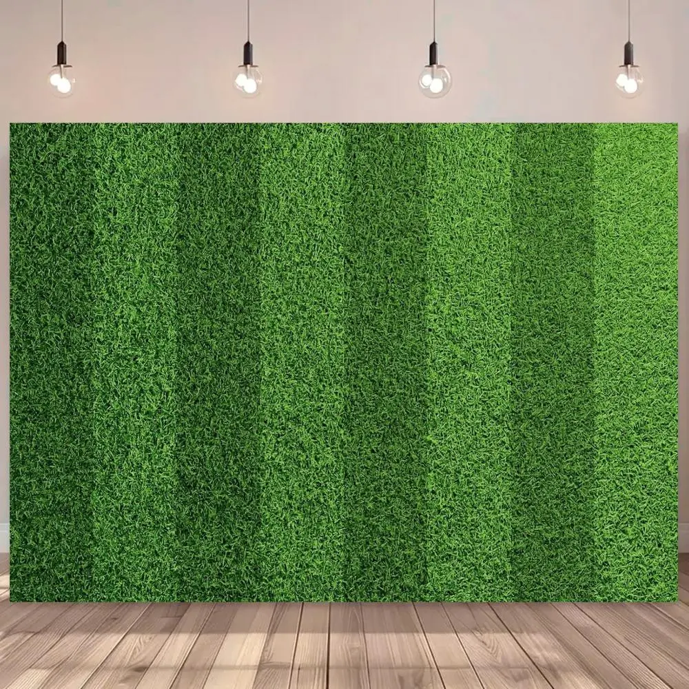 1PC Polyester 2D Flat Artificial Grass Door Banner - Reusable Festival Decor, Green Lawn Themed Backdrop & Photo Background for Birthday, Indoor-Outdoor Hanging Cloth,summerwins