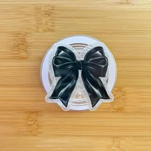 Black Bow Magnetic Grip | Kindle & Phone Holder, Compatible With MagSafe Devices