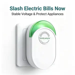 2026 Updated Design Power Saver Plug-In Power Box, US Plug Electricity Saving Box Compatible with 90-250V Input Range, Electric Bill Reducer Energy Saver for Home Apartment Office