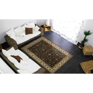 Traditional Area Rug, Nourison Persian Arts Style, Power-Loomed with Dense Pile and Floral Motif for a Traditional Look