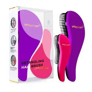 SummerVibes-Detangling Hair Brush for Women, Men & Children, No Tugging Pull Hairbrush for Straight, Curly & Wet Hair