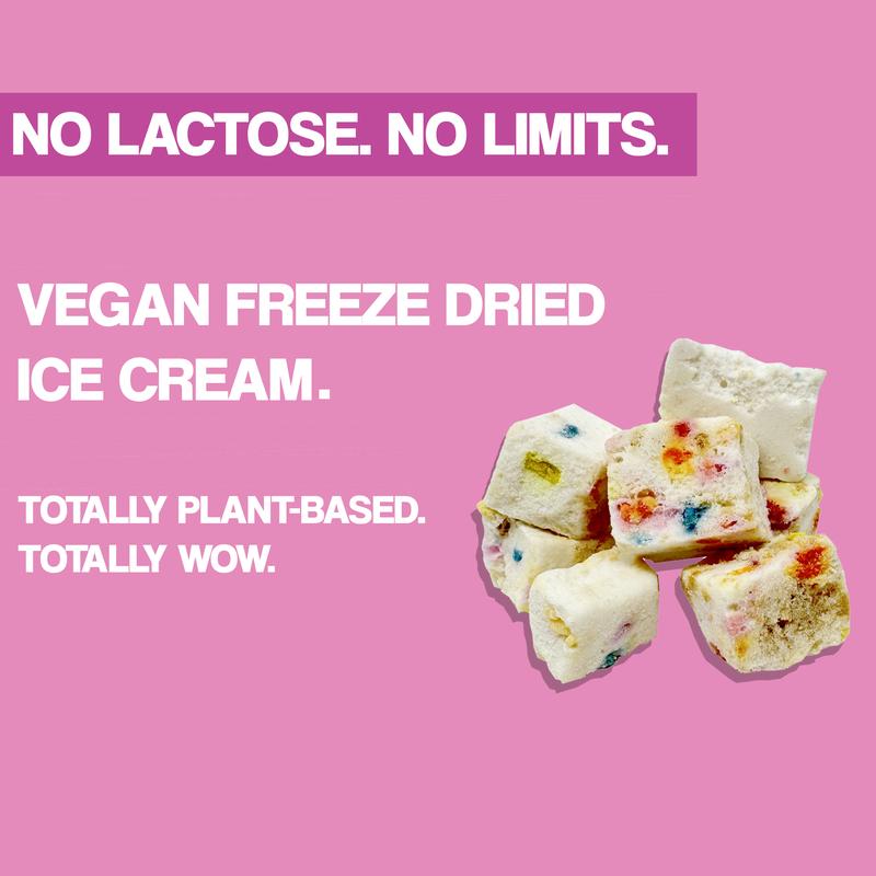 crait Vegan Freeze-Dried Ice Cream Dairy-Free Freeze Dried Ice Cream 2 Ounce (Birthday Cake)