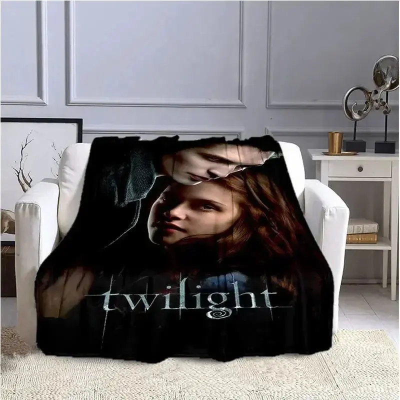The Twilight Saga Printed Flannel Blanket, Warm Soft Comfortable Blanket for Home, Travel, Bedroom Relaxation, Cozy Gift