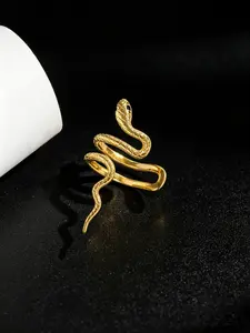 1 Piece Snake Design Ear Cuff For Women, Fashion Ear Jewelry For Party, Daily Clothing Decor