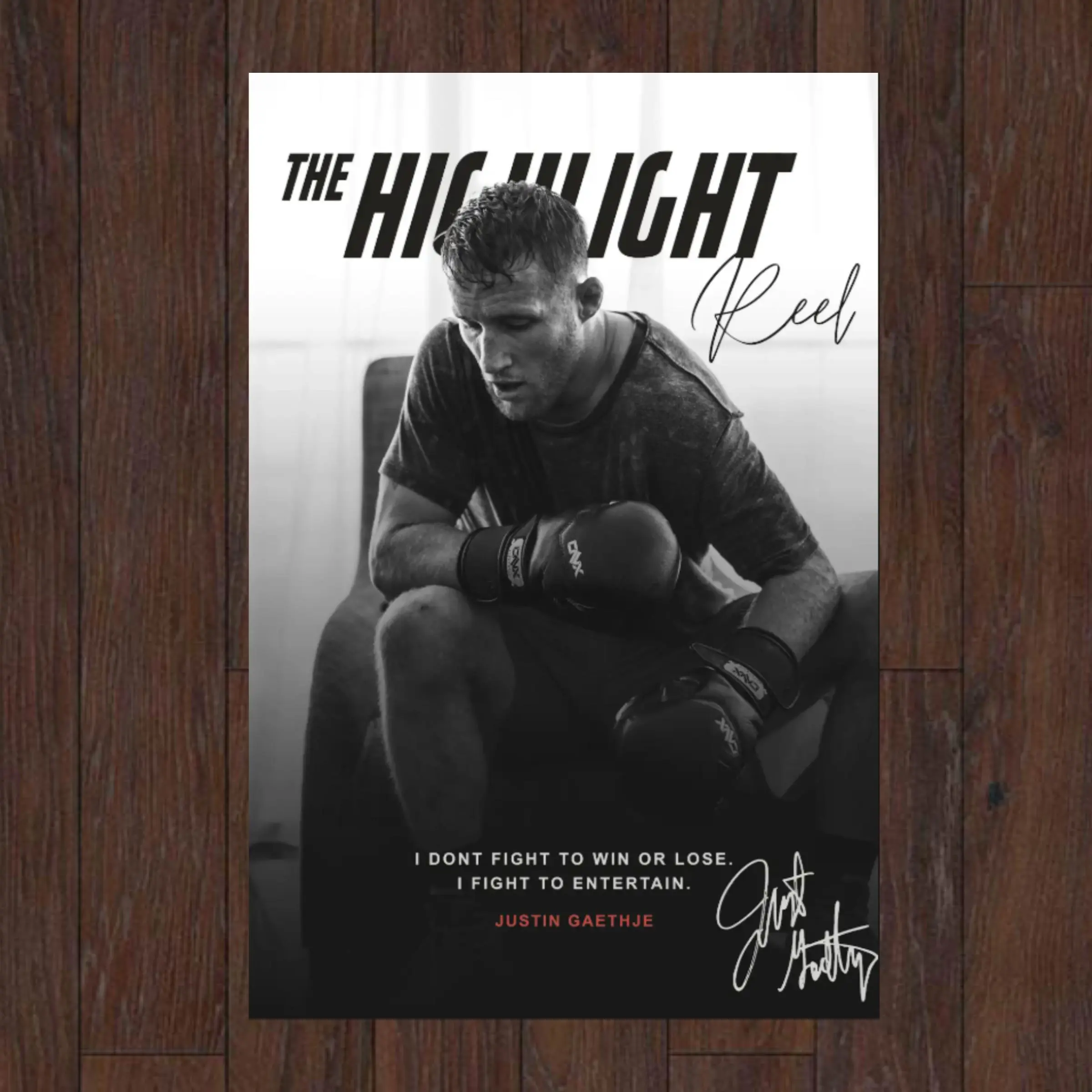 Justin Gaethje Poster, UFC Poster, Poster Ideas, Fighter, Athlete Motivation, Wall Decor