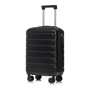 20 Inch ABS+PC Hard Shell Carry On  suitcase  Travel Luggage - Scratch Resistant Surface Four Multi-Directional Wheels, With Combination Lock (28in+Side Hooks,20in without Side Hooks)