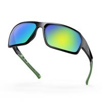 gloss Black Frame, Brown-chartruesse Mirror