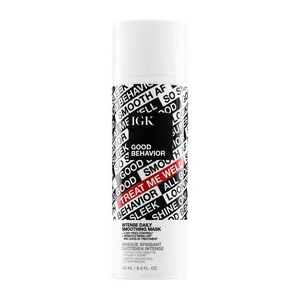 IGK GOOD BEHAVIOR Intense Daily Smoothing Mask | 4-Day Frizz Control + Nourishes + Smooths + Adds Shine | Vegan + Cruelty Free | 148ml | 5 oz