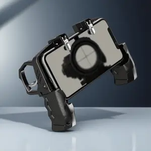 High Sensitivity Mobile Game Controller for Shooting Games Ergonomic Design Compatible with iOS Android Supports COD PUBG Genshin Impact Enhances Aiming Precision Reaction Speed Portable Smooth Gaming Experience
