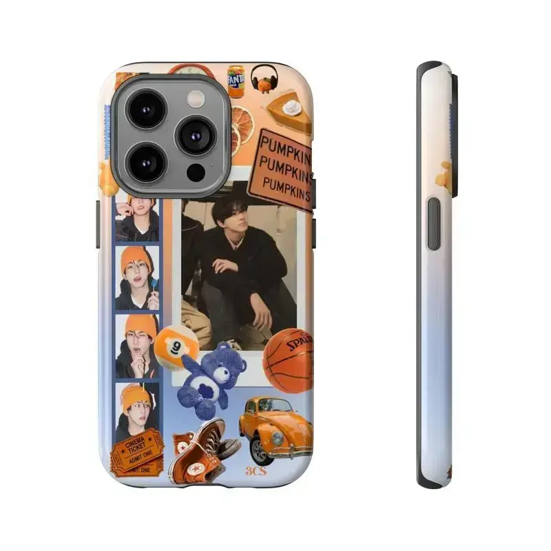 Customized Vibe Jungwon Kpop Idol Fan Art Smartphone Case - Retro Rubber TPU Polycarbonate Heavy Duty Shockproof Tough Casing Accessory for iPhone 11-17 Pro Max, Heavy Duty Protection