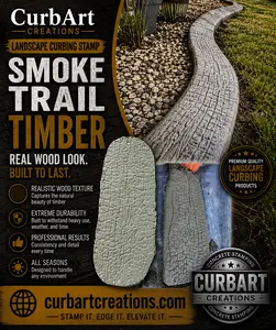 Smoke Trail Timber concrete stamp