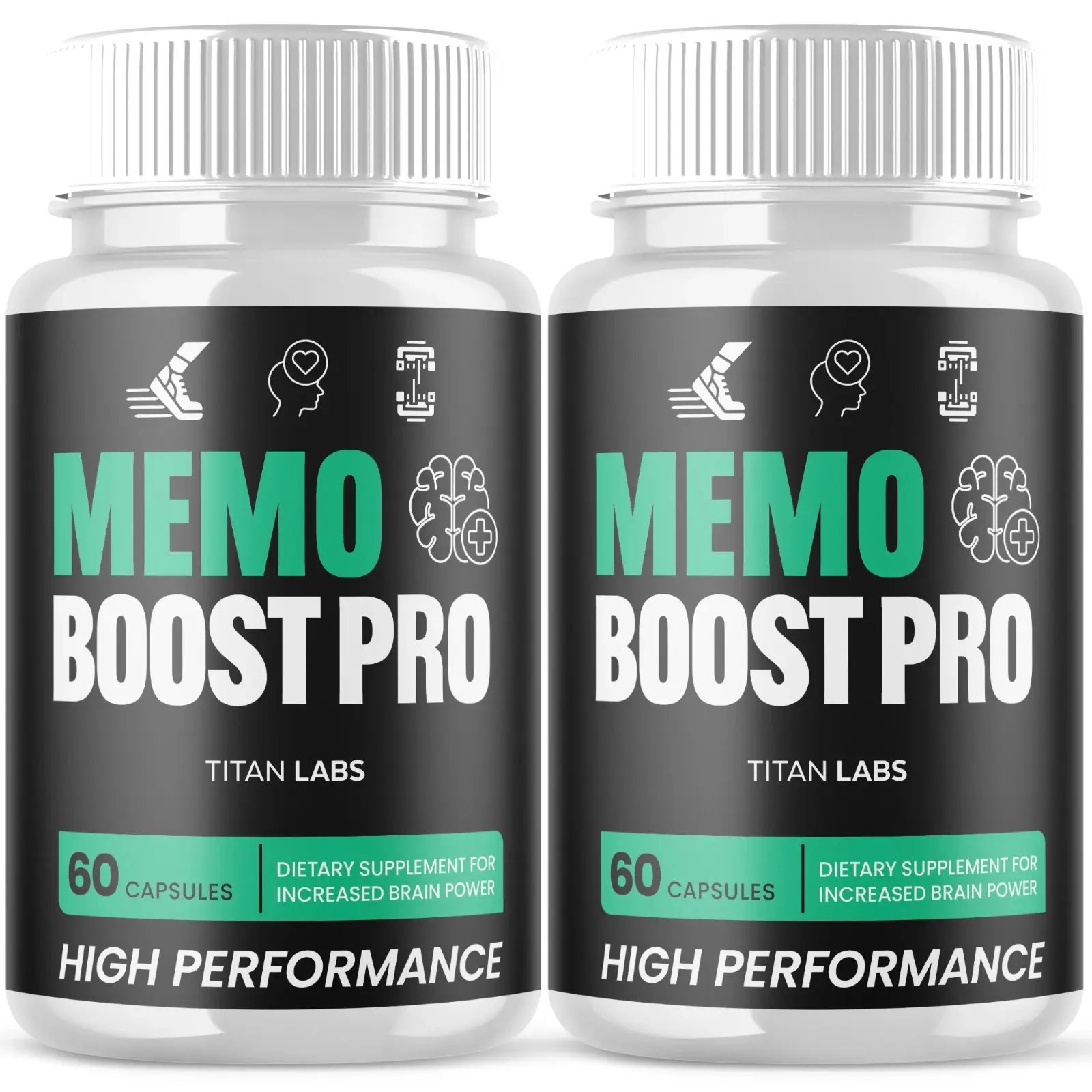 (2 Pack) Memo Boost Pro Nootropic Natural Brain Support MemoBoostPro 120 Capsule