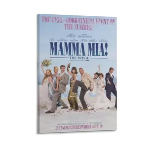Mamma Mia! Movie Poster Poster Canvas Wall Art For Bedroom Decor Bar Office Room Decor Gift