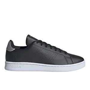 adidas Mens Advantage Lace Up Sneakers Shoes Casual - Black