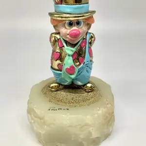 Ron Lee "Pudge" Clown Figurine 4.75" Signed Marble Base CCG 1992