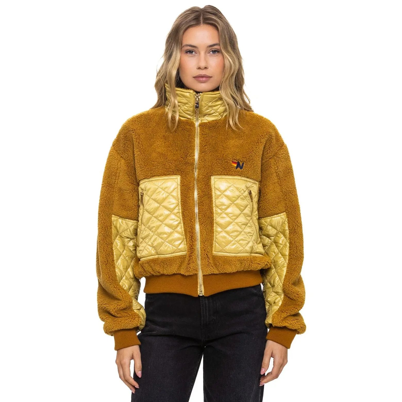 TEDDY FULL ZIP JACKET - HONEY