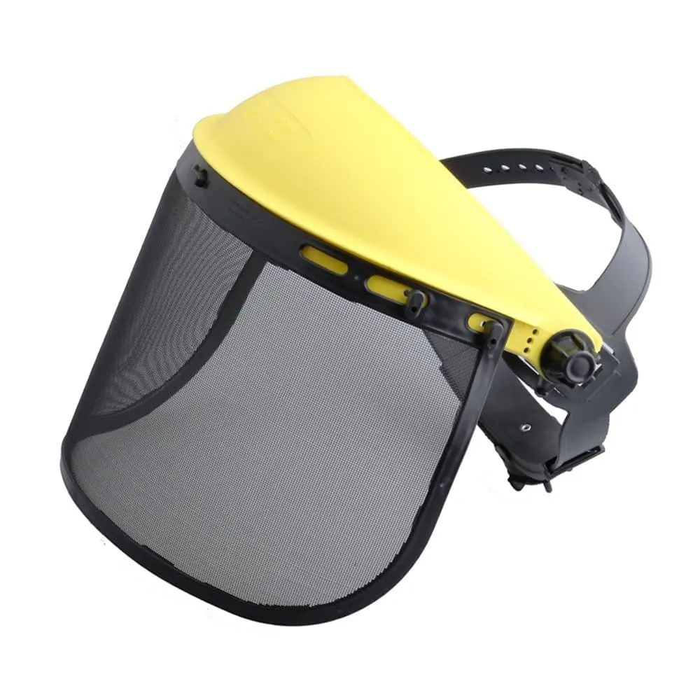 Hipa Protective Helmet with Mesh Visor – Ideal for Weed Eating, Yard Work, Chainsaw Operations (Tools & Hardware Safety Helmet)