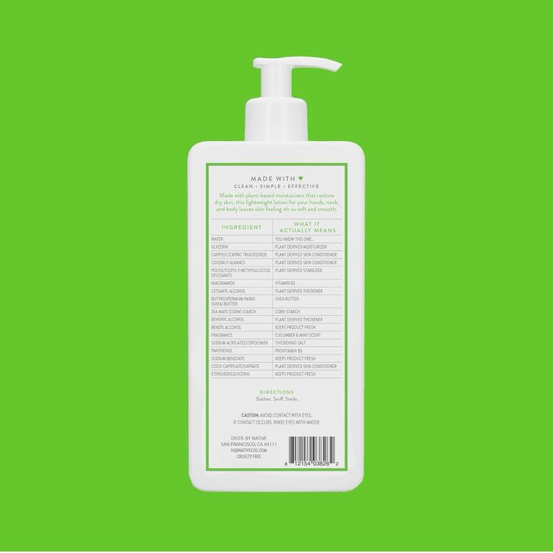 Vegan NATIVE Hair Cucumber & Mint Volumizing Shampoo and Conditioner Set - Sulfate Free Formula for Natural Hair Care