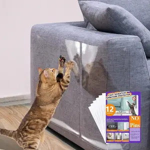 Anti-Cat Scratch Protector Single-Side Couch Protector, Self-Adhesive Cat Tape, Clear Scratch Deterrent For Furniture & Doors