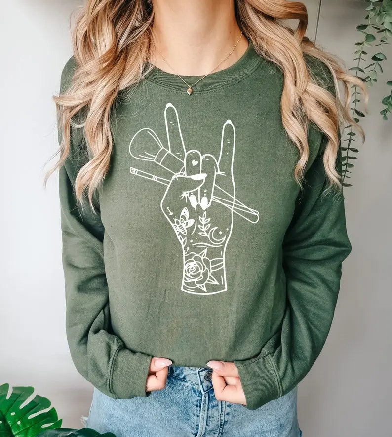 Makeup Artist Sweatshirt, Makeup Artist Shirt, Make Up Artist Gift, Gift for Cosmetologist, Cute Makeup Artist Top, Mascara T-Shirt
