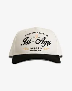 Isi Agu Cap: White/Black