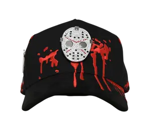 CAP FANS BLACK JASON SNAPBACK HAT CFJASON BLK
