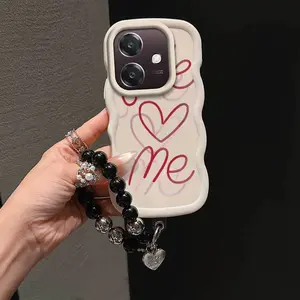 1 Piece Pink Love Protection Suitable For OPPO A40 OPPO A40/A38/A18/A40m/A16/A16s Flexible Phone Case Cover Featuring Reinforced And Lanyard For Adventure